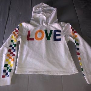 Rainbow Cropped Hoodie